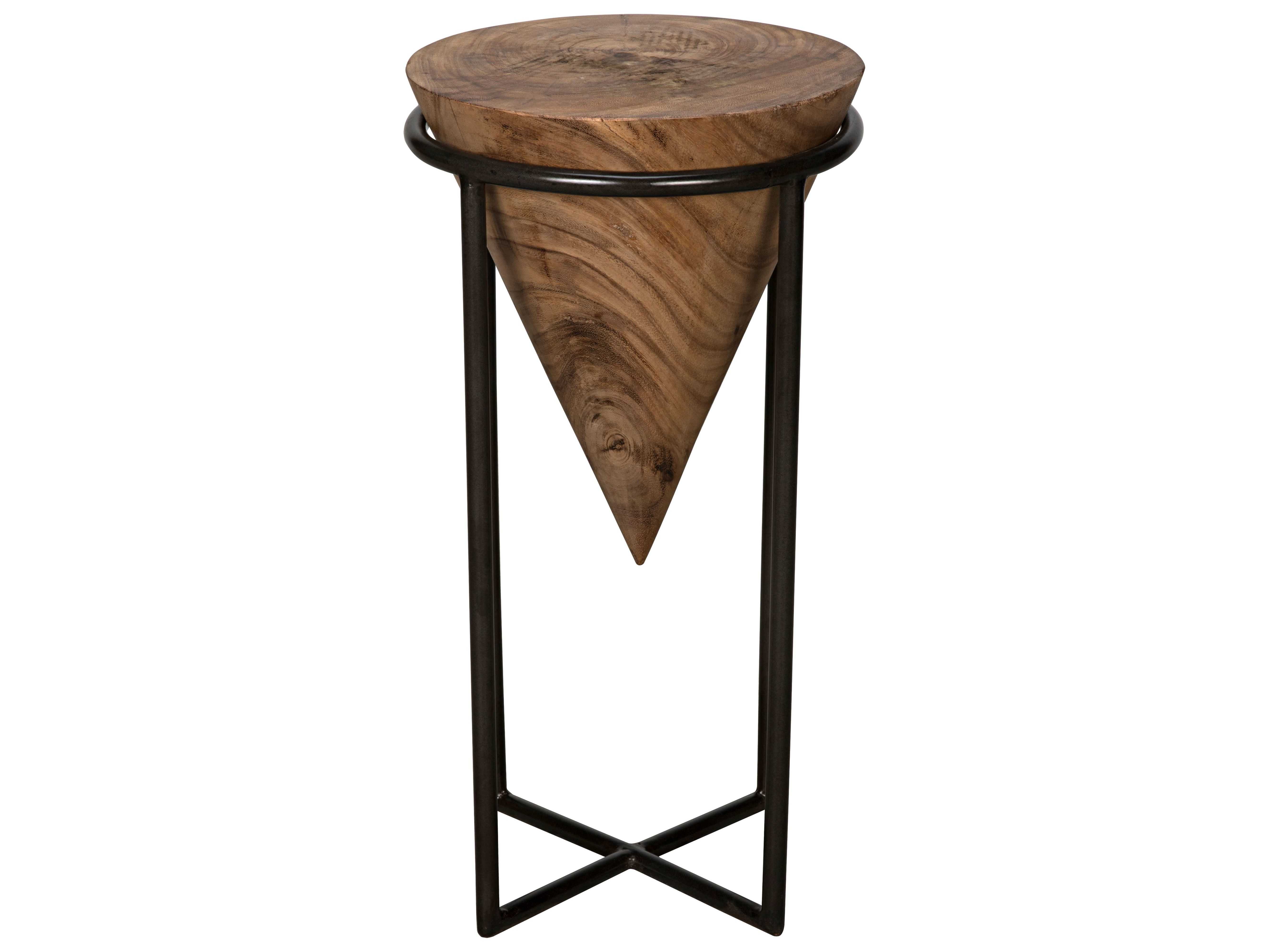 Noir Furniture 12 Wide Round End Table Noiai108