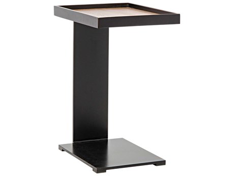 Noir Rectangular Wood Dark Walnut End Table