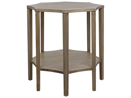 Noir Wood Washed Walnut End Table