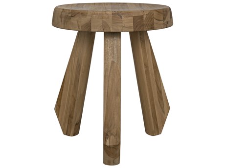 Noir Priam Teak Stool