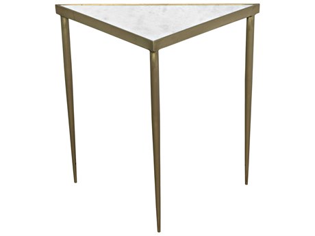 Noir Living Room Accents Corner Marble Antique Brass End Table