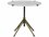 Noir Furniture Living Room Accents Antique Brass 20'' Wide Round Pedestal Table  NOIGTAB679MBS
