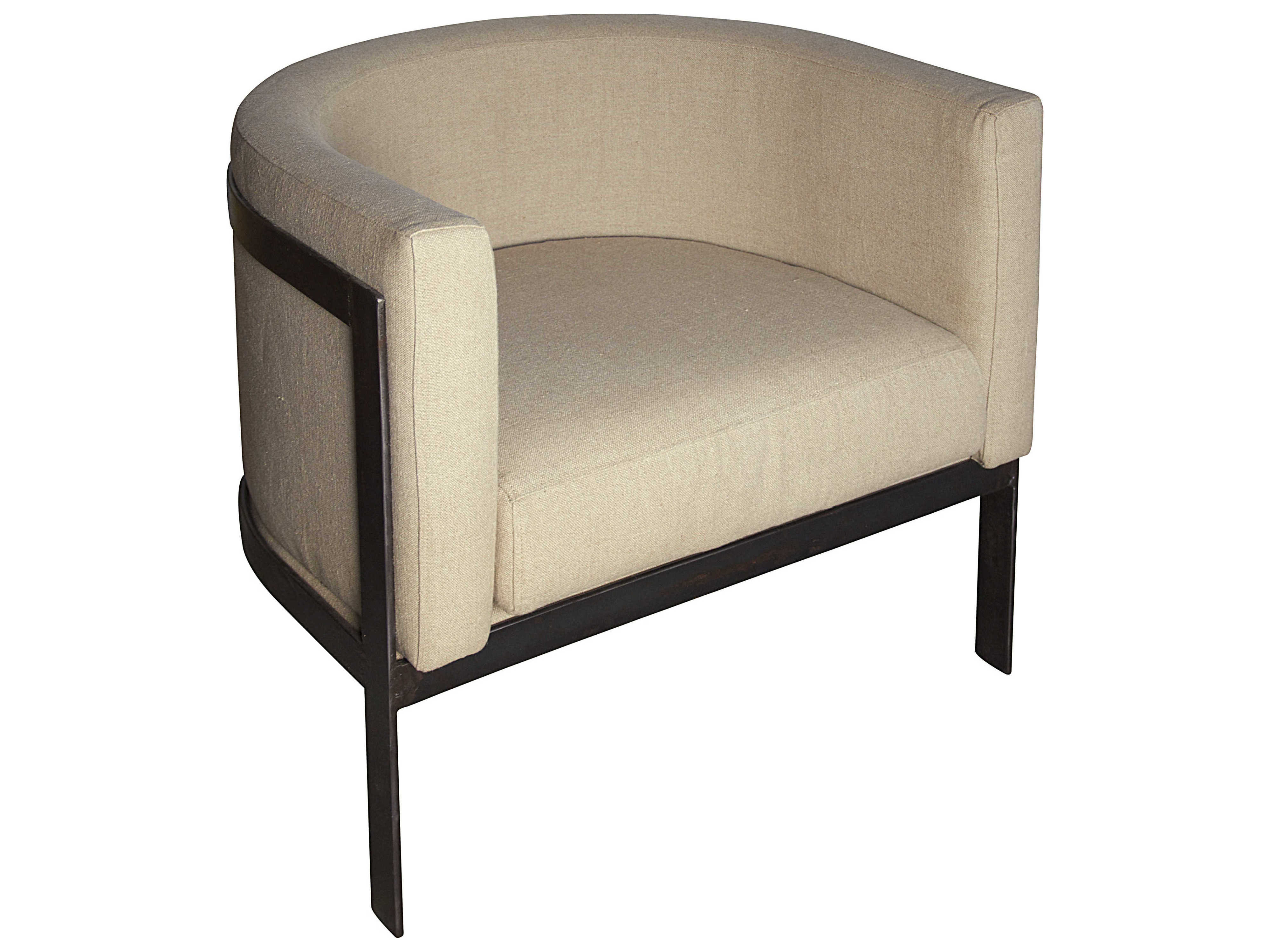 Noir Furniture Living Room Essentials Linen Accent Chair NOISOF201MT