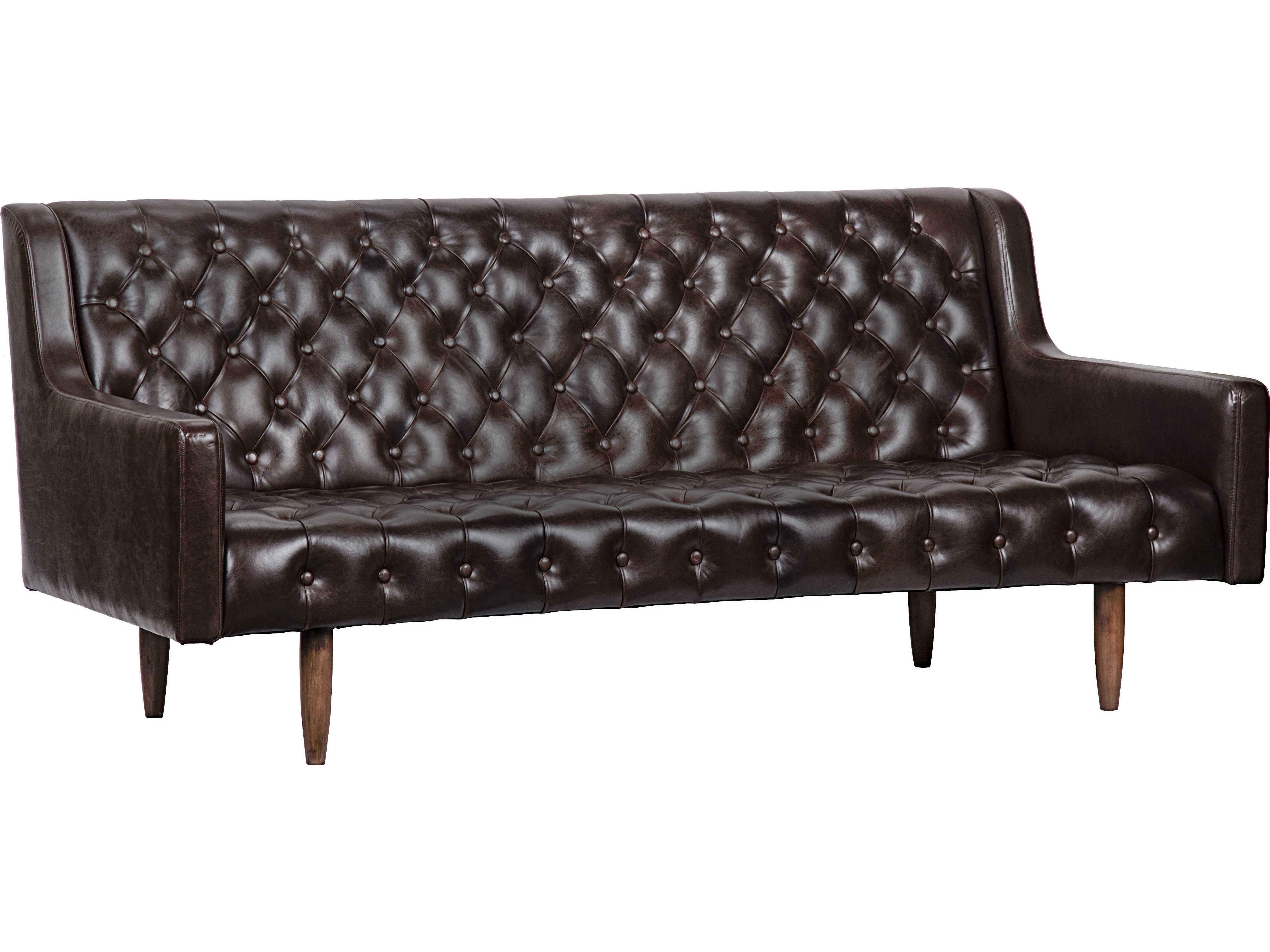 Noir Furniture Reynolds Dark Tobacco Sofa | NOISOF2643LEA