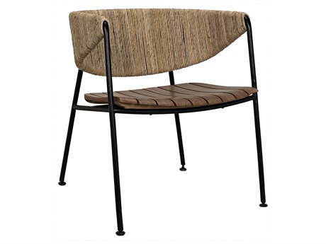 Noir Living Room Brown Accents Accent Chair