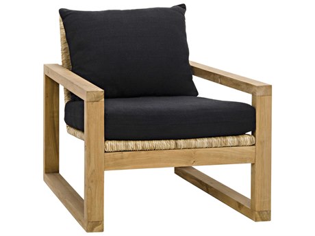 Noir Living Room Black Fabric Accents Accent Chair