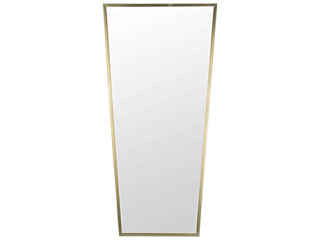 Noir Antique Brass Rectangular Wall Mirror