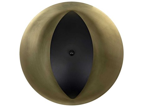 Noir 2-Light Brass Wall Sconce