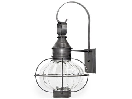 Northeast Lantern Onion 1 - Light Outdoor Wall Light with Optic Glass