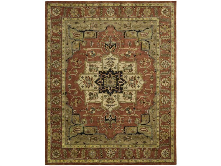 Nourison Jaipur Rectangular Brick Area Rug NRJA33BRK