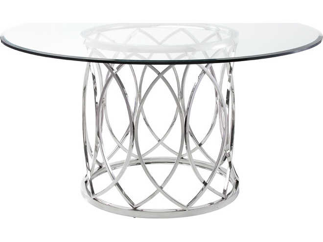 Silver Round Dining Table, 60 Round Glass Dining Table Canada