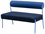 Nuevo Marni Salt And Pepper Bolster / Black Velour Accent Bench  NUEHGSN114