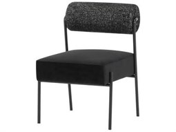 Nuevo Palma Leather Black Upholstered Side Dining Chair NUEHGND102