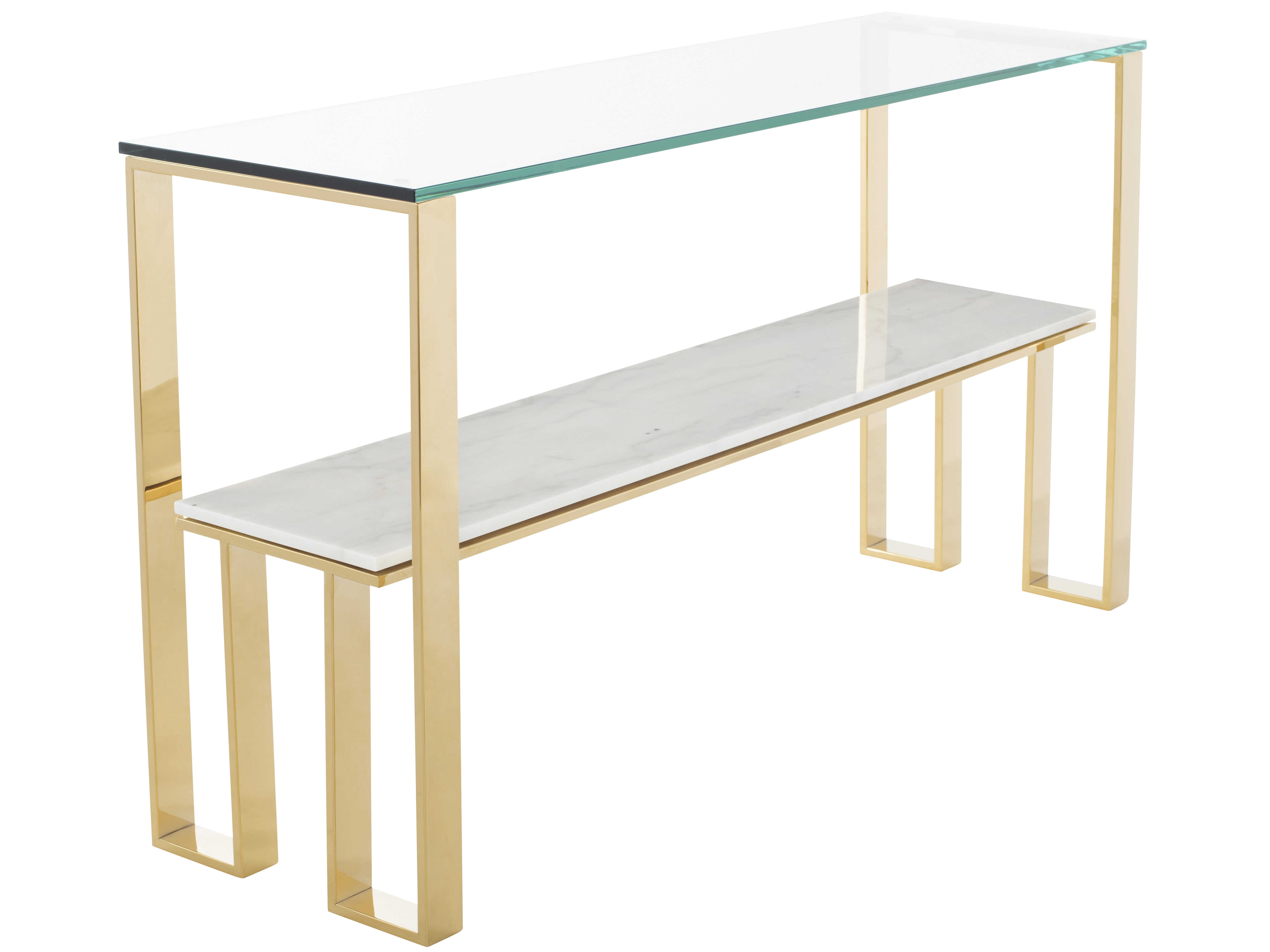 60 inch gold console table