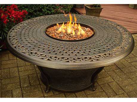Round Gas Firepit Table, Outdoor Gas Fire Pit Table Round