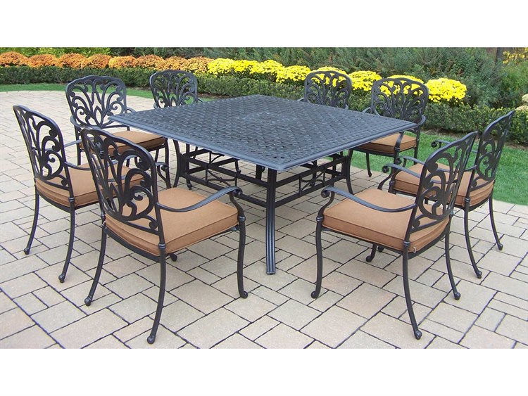 Oakland Living Hampton Cast Aluminum D9 Pc. Dining Set Oakland Living Hampton Cast Aluminum D9 Pc. Dining Set