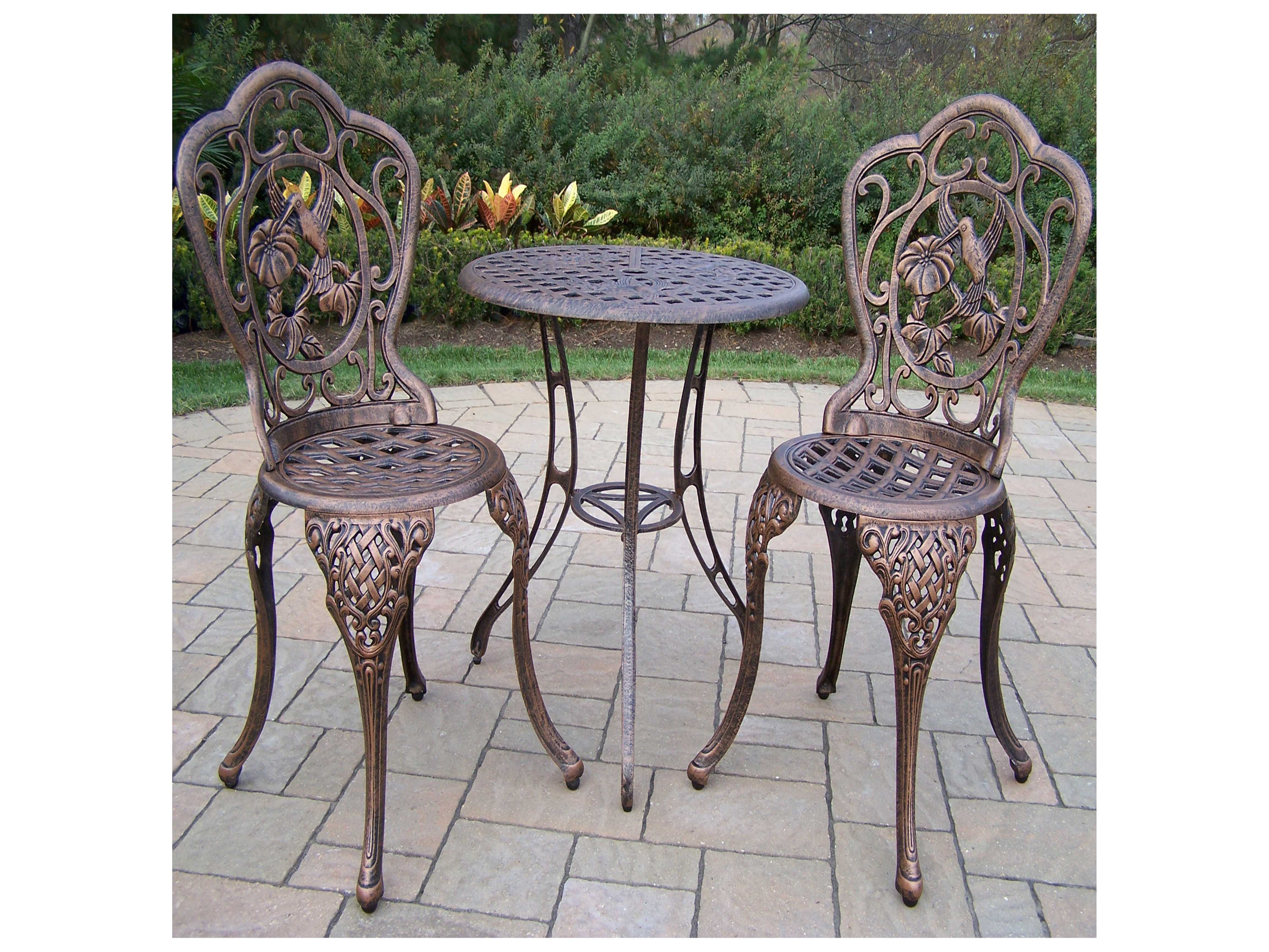 Oakland Living Hummingbird Cast Aluminum 3 Pc. Bistro Set ... Oakland Living Hummingbird Cast Aluminum 3 Pc. Bistro Set ... on Oakland Living Bistro Set id=93744