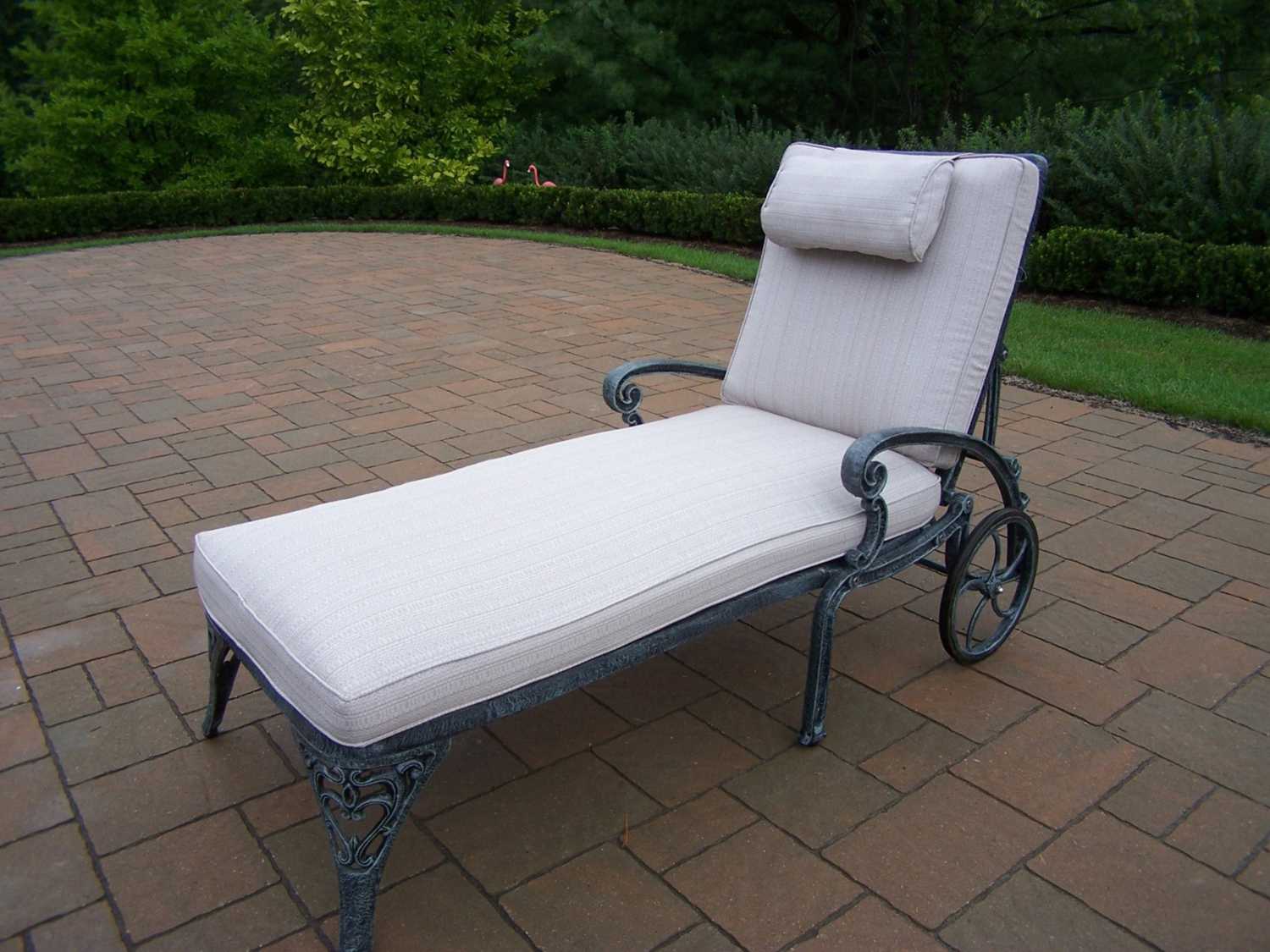 Oakland Living ississippi Cast Aluminum Chaise Lounge on ...