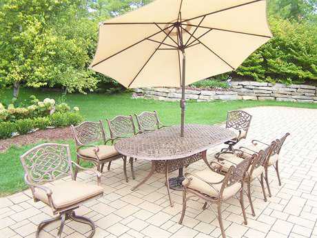 Darlee Ocean View Cast Aluminum Dining Set 