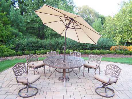 Darlee Outdoor Living Standard Ten Star Cast Aluminum Dining Set ...