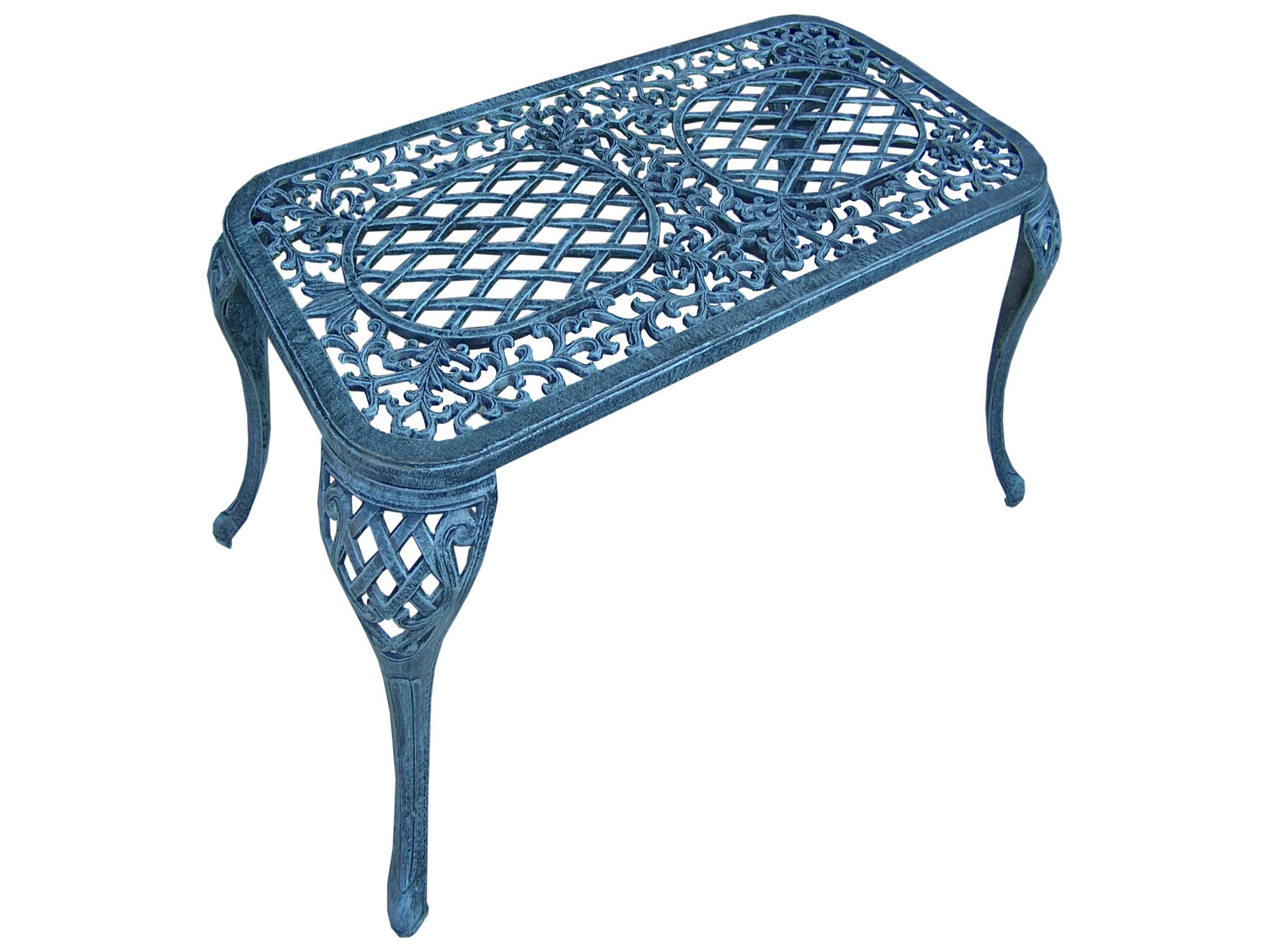 Oakland Living Mississippi Cast Aluminum 35 x 18 Rectangular Coffee