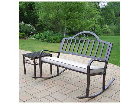 Oakland Living Rochester Wrought Iron Swivel Chair Pack Of 2