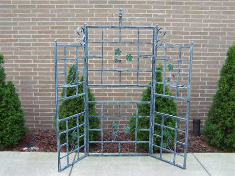 Oakland Living Vineyards Cast Iron Patio Screen 3 Pc. in Verdi Grey