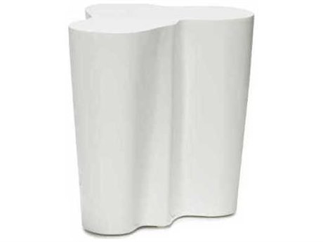 Oggetti Orgo Resin Lacquer White End Table