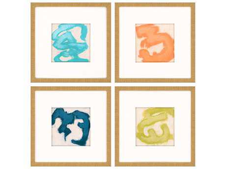 Paragon Vess Gestural II Giclee Painting Set of 4