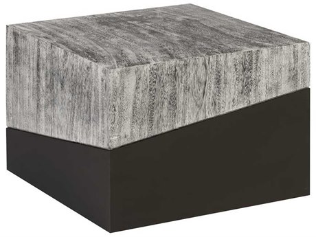Phillips Collection Square Wood Grey Coffee Table