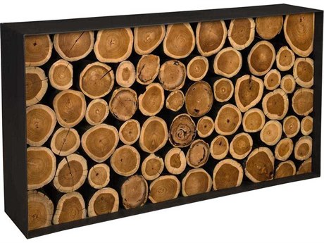 Luxecor Rectangular Wood Natural Console Table