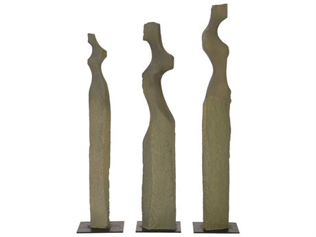 Luxecor Grey Flow Women Sculpture Set of 3