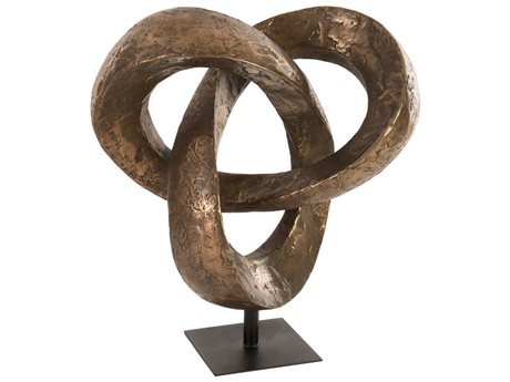 Luxecor Polished Bronze Trifoil Sculpture