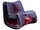 Phillips Collection Seat Belt Orange / Brown Rocker Rocking Chair  PHCB2063ZZ