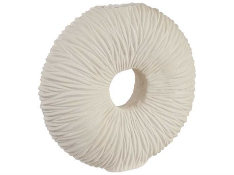Phillips Collection Stone Cast / Off White 28" Waves Circle Vase
