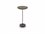 Pianca Contralto Walnut / Bronze / Terrazzo Stone 14'' Wide Round Pedestal Table  PIA35LTABORGOGNA