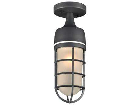 PLC Lighting Cage Bronze Incandescent Outdoor Ceiling Light
