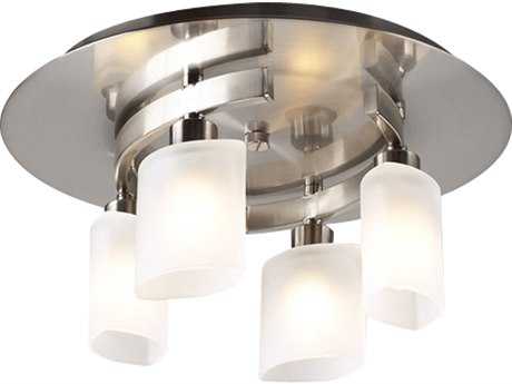 Plc Lighting Wyndham Satin Nickel 13 Wide Four Light Halogen