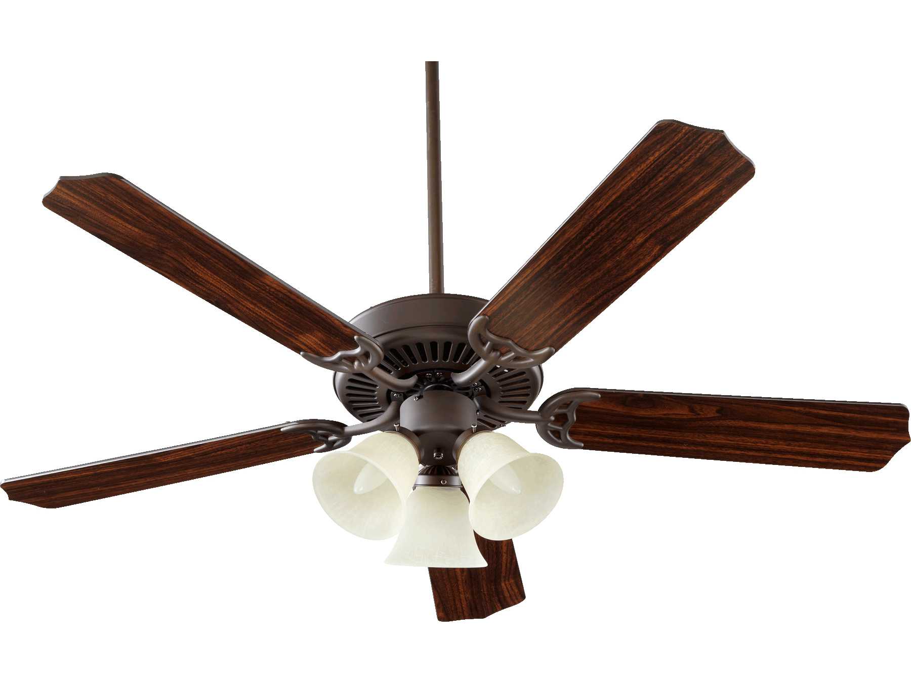Quorum International Oiled Bronze 52 Inch Indoor Ceiling Fan with Light