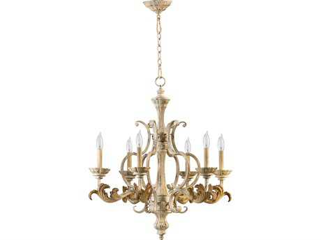 Quorum Florence 6-Light Persian White Candelabra Chandelier