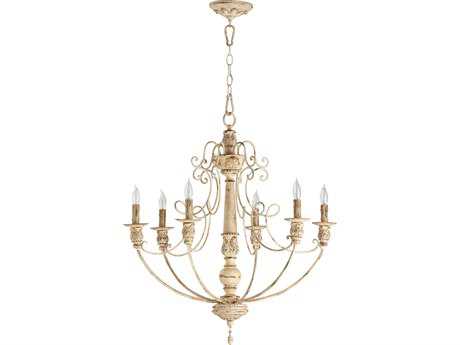 Quorum Salento 6-Light Persian White Candelabra Chandelier