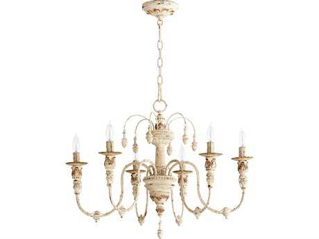 Quorum Salento 6-Light Persian White Candelabra Chandelier