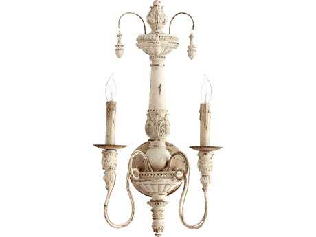 Quorum Salento 2-Light Persian White Wall Sconce
