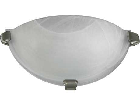 Quorum 1-Light Satin Nickel Glass Wall Sconce