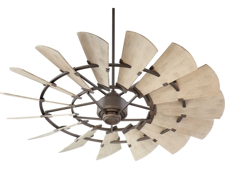 Quorum International Windmill Oiled Bronze 60'' Wide Indoor Ceiling Fan