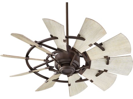 Quorum International Windmill Oiled Bronze 60'' Wide Indoor Ceiling Fan