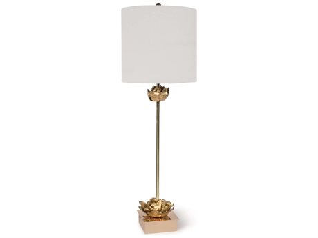 Regina Andrew Adeline Gold Linen Buffet Lamp