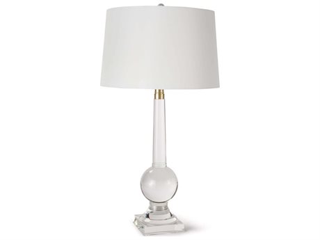 Regina Andrew Stowe Crystal Clear Linen Gold Buffet Lamp