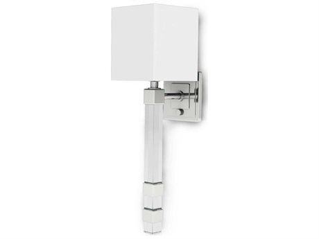 Regina Andrew Metro 1-Light Polished Nickel Glass Wall Sconce