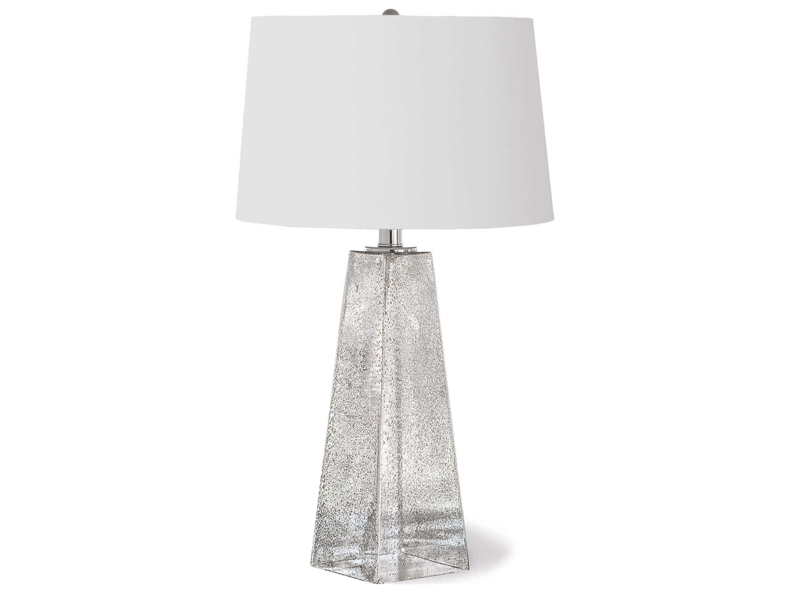 Regina Andrew Stardust Glass Antique Silver Buffet Lamp REG131047